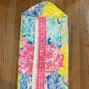 Pottery Barn Kids & Lilly Pulitzer baby hooded beach towel